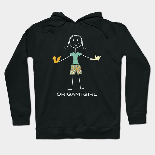 Funny Womens Origami Design Hoodie by whyitsme